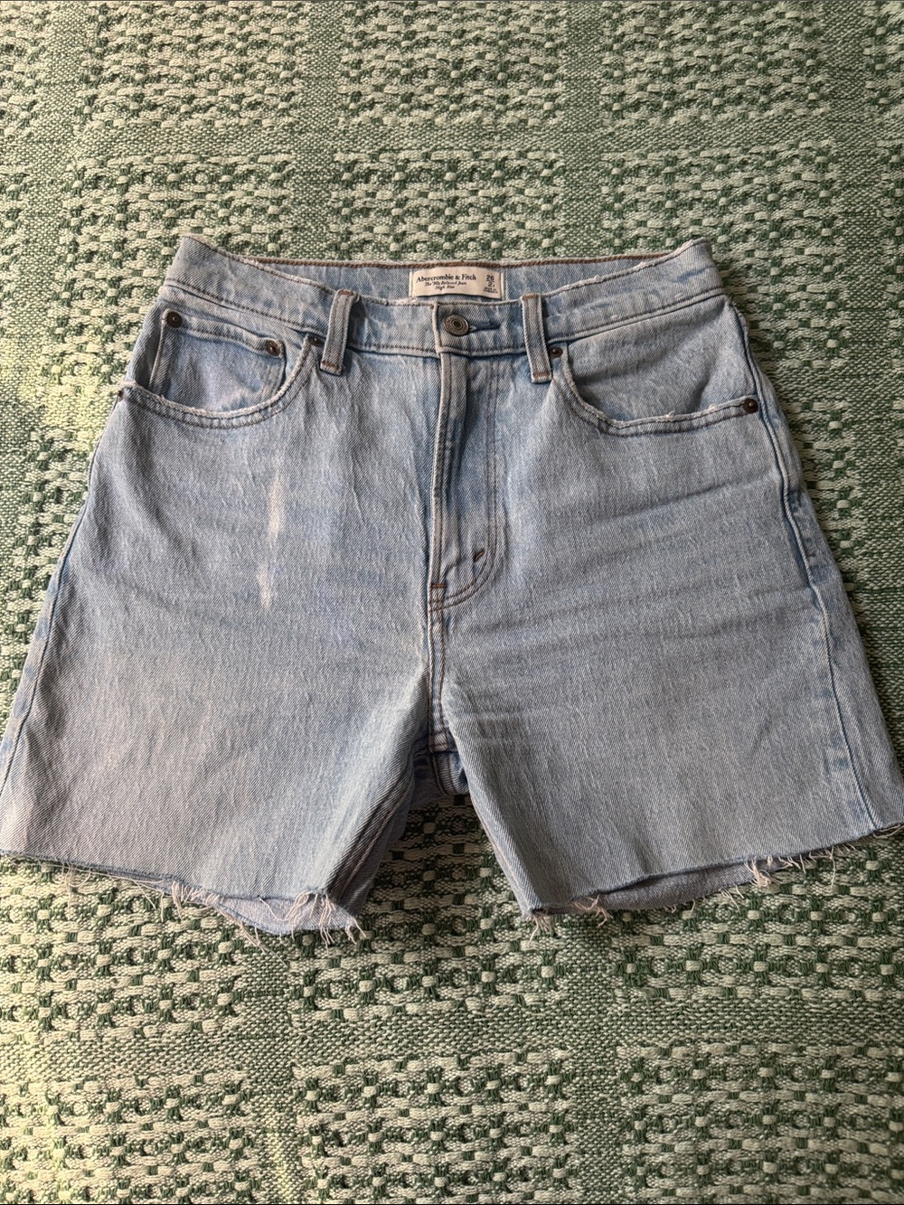 Abercrombie & Fitch Light Blue Wash Denim Cutoff Women's Shorts
